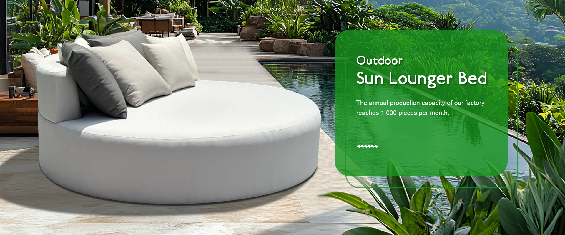 Outdoor sol Lounger lectum elit