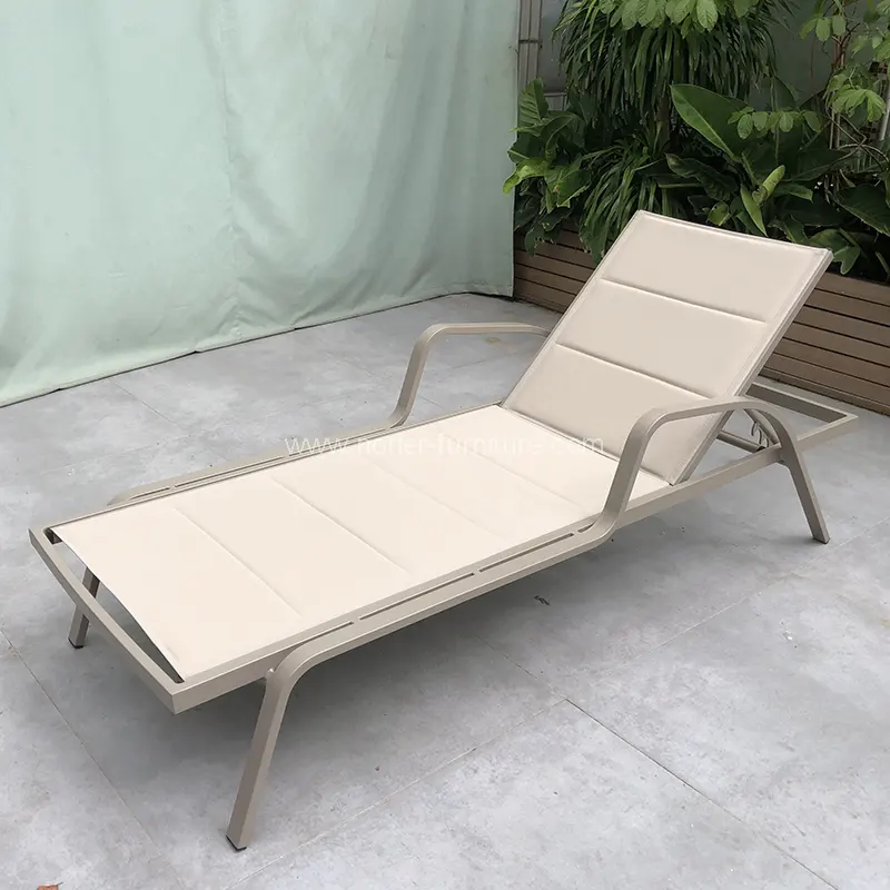 Dura velit Aluminium Text Sol Lounger