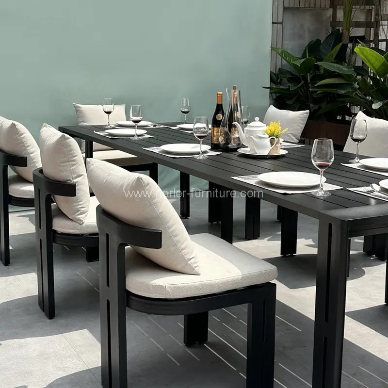 Dura Watepproof velit aluminium frame triclinium