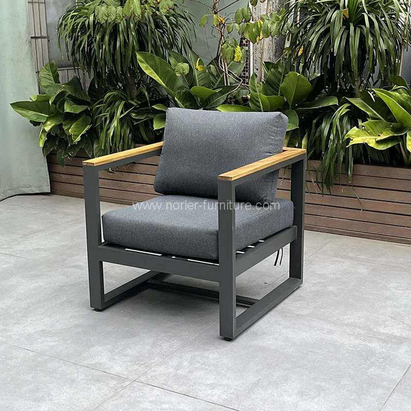 Altus Quality Outdoor Aluminium Frame Teak Lignum Tullius Cicero Stibadium