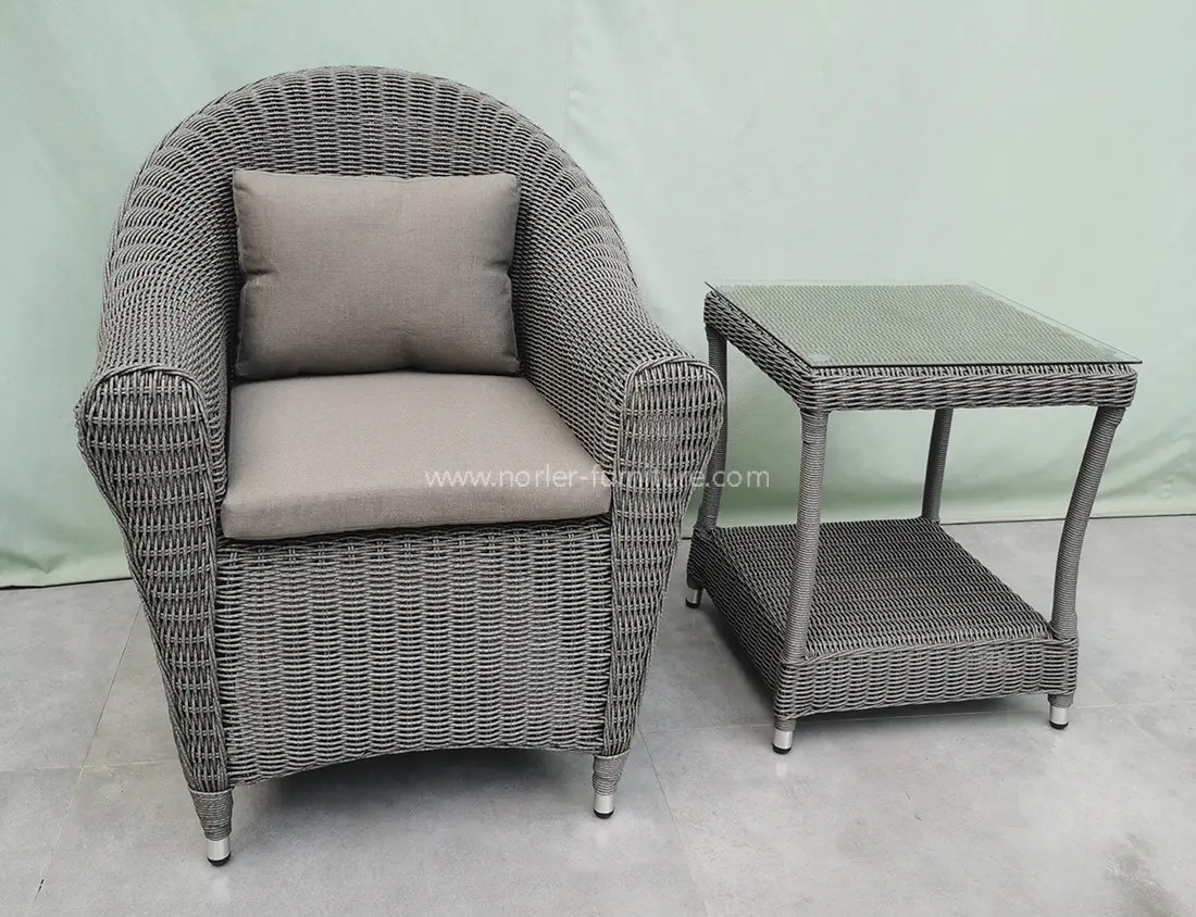 Modern Outdoor Hand-Woven Rattan Sofa Set