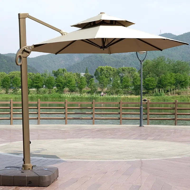 Multifunctional Courtyard Waterproof Roman Parasol