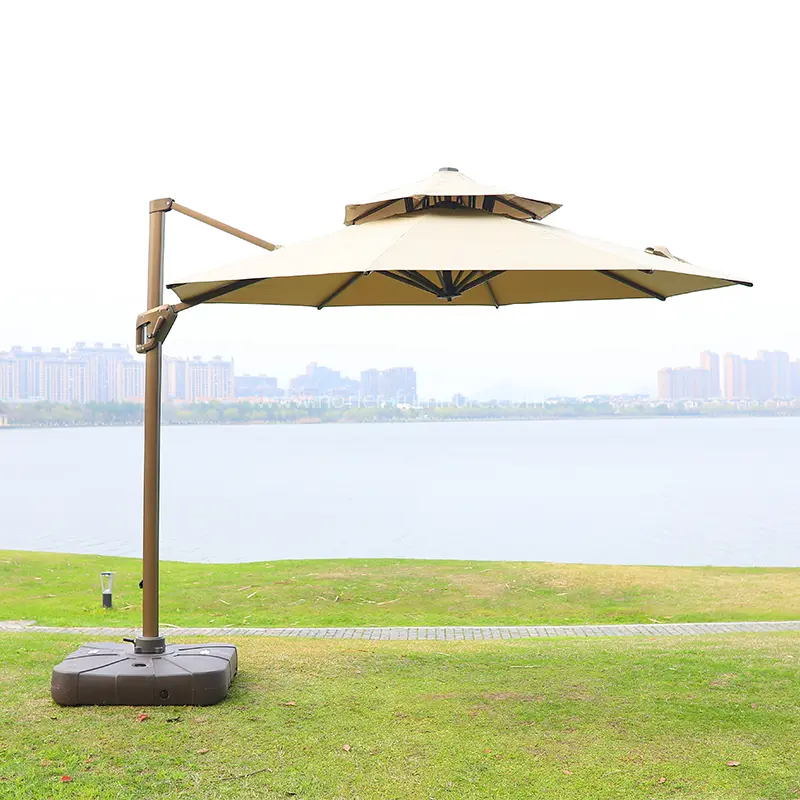 Multifunctional Courtyard Waterproof Roman Parasol