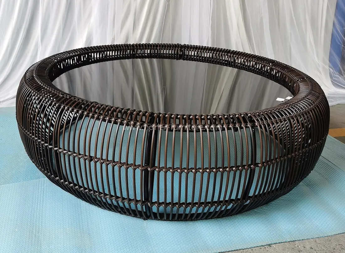 High Quality Outdoor Courtyard Rattan Sofa