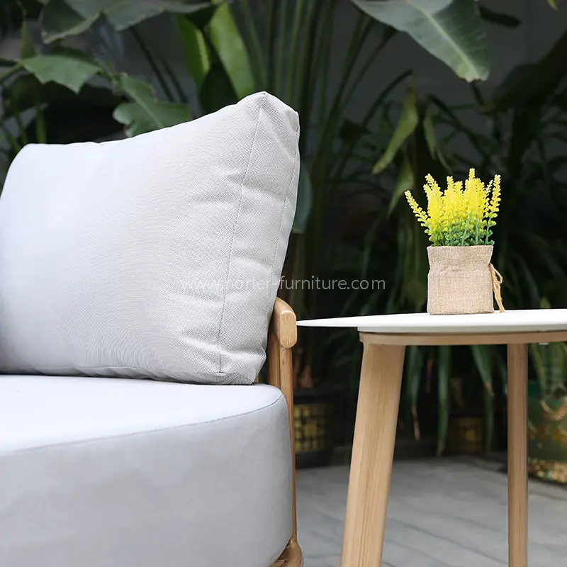 Outdoor Aluminum Frame Patio Balcony Round Bed Furniture