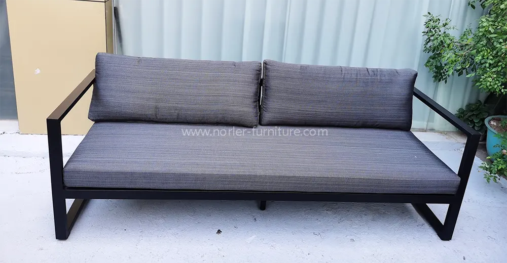 Outdoor Aluminum Powder Frame Thick Cushion Sofa