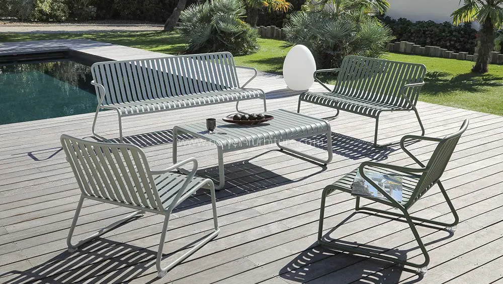 Durable Rust-Proof All Aluminum Frame Outdoor Sofa