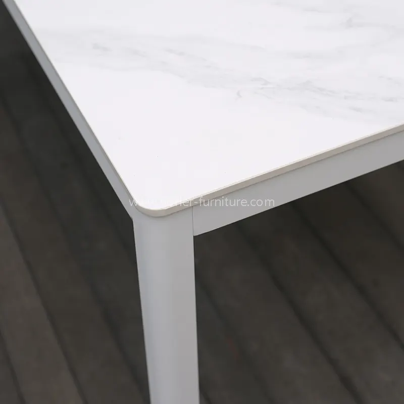 Aluminum Woven Belt Outdoor Table And Chair