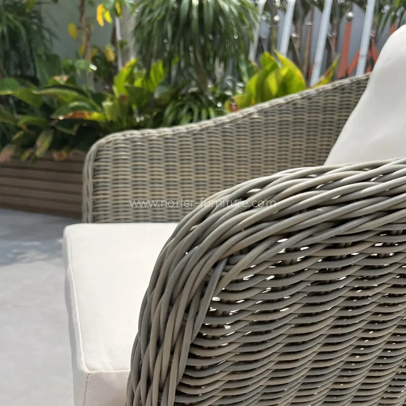 Leisure Outdoor Aluminum Frame PE Rattan Balcony Set