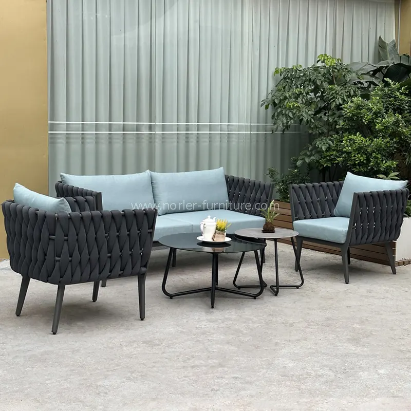 Weather Resistant Breathable Outdoor Rope Sofa