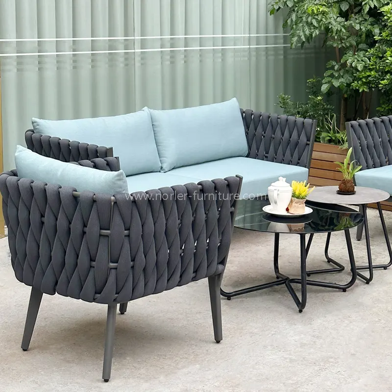 Weather Resistant Breathable Outdoor Rope Sofa