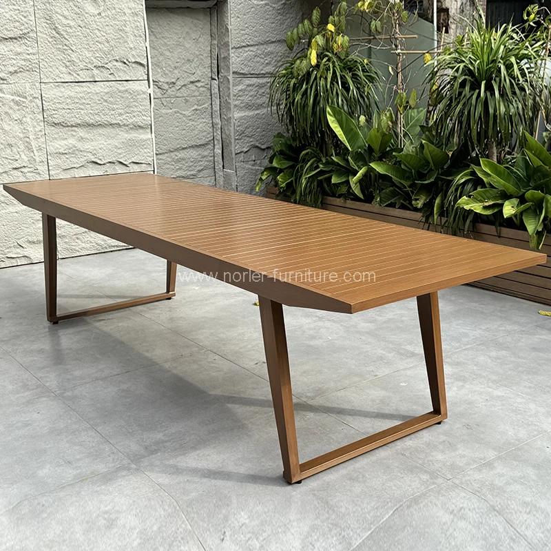 Nullam aluminium frame funem triclinium mensam et chairs