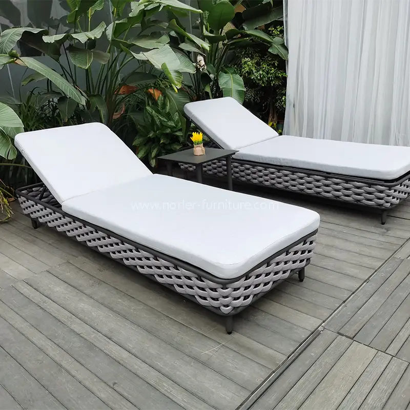 Outdoor comfortable rattan texit sol Lounger
