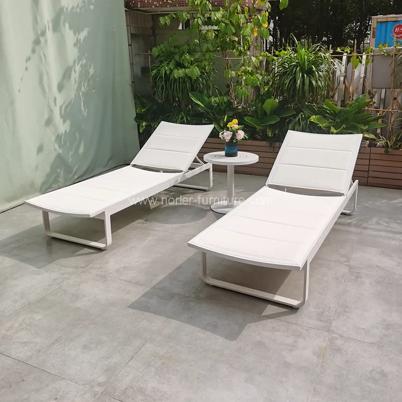 Outdoor supellectilem aluminium sol Lounger