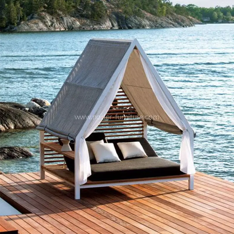 Outdoor otii Sunshade Aluminium Frame Structuram solem lectum