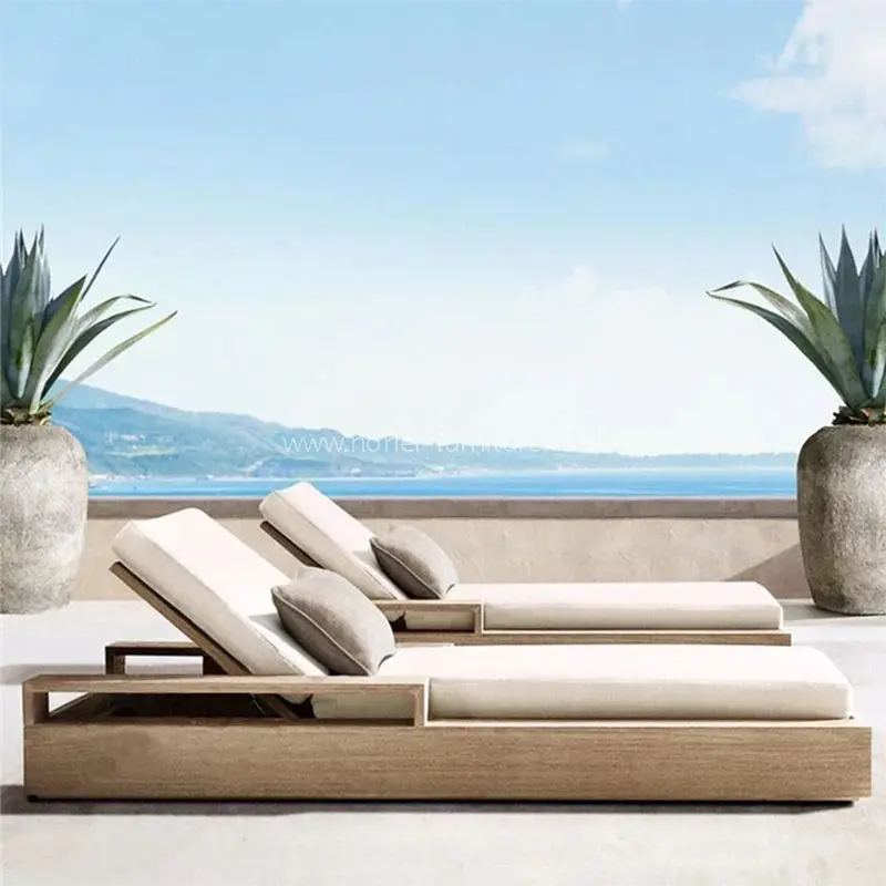 Velle luxuriam IMPERVIUS TEAK lignum sol Lounger