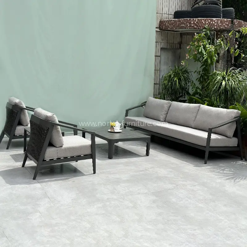 Outdoor Minimalist Handmade Pe rattan Aluminium Frame Stibadium Outdoor Minimalist Handmade Pe rattan Aluminium Frame Stibadium