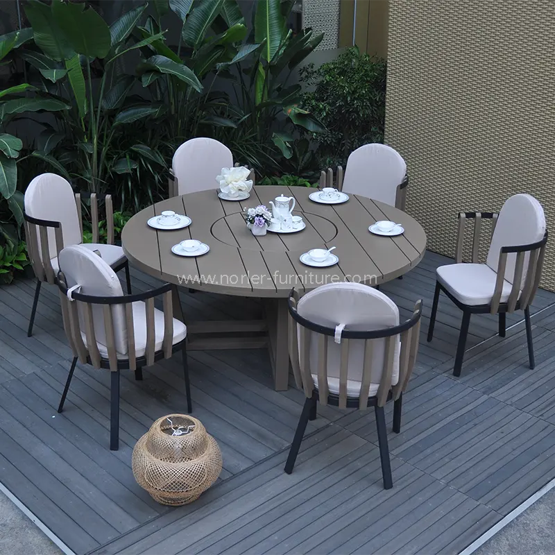 Velle RAMULUS Aluminium Frame Teak lignum frame Triclinium