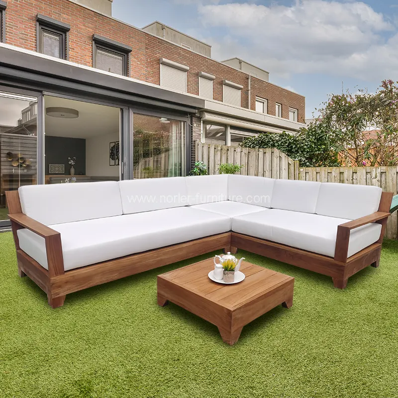 Outdoor teak lignum frame Stibadium petram sellam Outdoor teak lignum frame Stibadium petram sellam