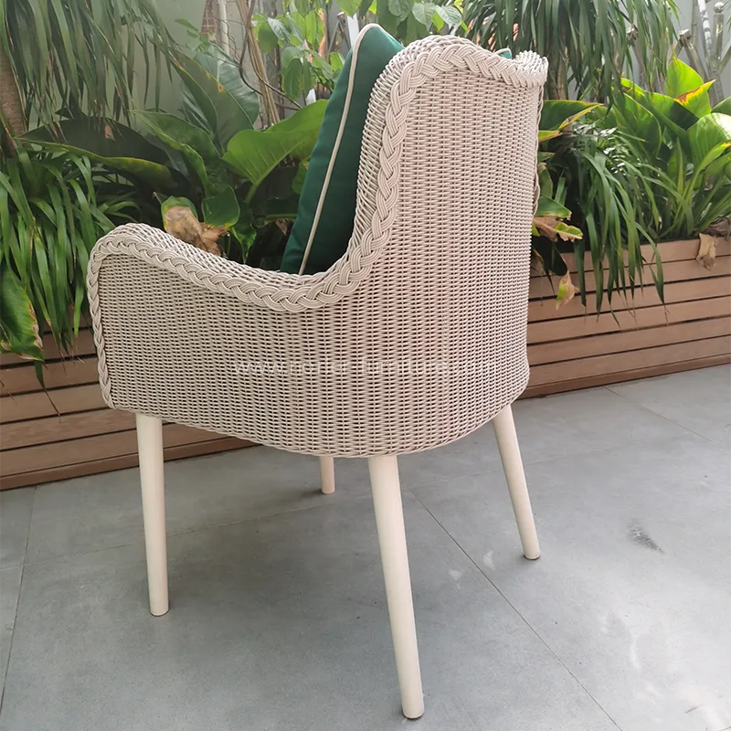 Tempestas repugnans Aluminium Pe Rattan Outdoor otium sellam