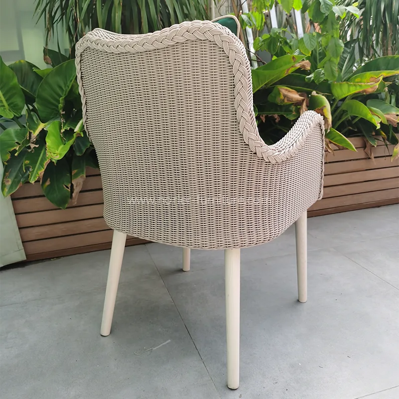 Tempestas repugnans Aluminium Pe Rattan Outdoor otium sellam